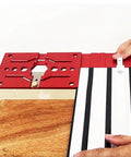 Dead Nuts Straight Track Saw Square Plus Rock Solid Ninety Degree Guide Rail Alignment Jig featuring rustproof aluminum assembly.