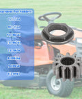 Heavy Duty Steering Pinion Gear And Bushing Kit Plug And Play Shaft Replacement Assembly For Riding Lawn Mowers with gear and bushing.