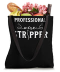 Badass Wire Stripper Electrician Tote Bag For Blue Collar Wiring Jokes, 16x16 inch heavy-duty bag filled with fruits and flowers.