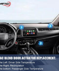 Interior dashboard showing HVAC controls for 604-113 HVAC Blend Door Actuator Plug And Play Replacement
