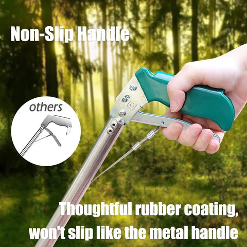 52 Inch Heavy Duty Snake Tongs With Wide Jaw Gripper Reptile Catcher And Rattlesnake Grabber Pro Grade Extra Long Handling Tool Featuring A Non Slip Grip For Safe Distance And Confident Easy Snake Handling