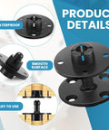 Killer Grip 100 Pack Panel Mounting Clips Built Hella Tough For Boats Rv Walls And Marine Upholstery Heavy Duty Fasteners With Beast Mode Strength And 15 Pound Capacity For Zero Drama Install waterproof black nylon panel clip with smooth surface and easy installation.