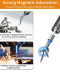 Strong magnetic adsorption on No-Brainer 24-In-1 Magnetic Ratchet Screwdriver Set with detachable handle and S2 bits.