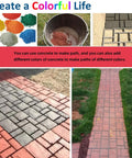 Walk Path Maker Concrete Molds 10 Grid Reusable Stepping Stone Paver in use with colored concrete options for garden path
