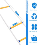 16 Foot Fire Escape Ladder For Two Story Buildings With Flame Resistant Rope Emergency Ladder showcasing rung and rope details