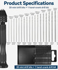 Mini Micro Drill Bit Set 0.3-1.6 mm With Case For Jewelry Making Beads Woodworking And Tiny Precision Projects displayed with bits and case