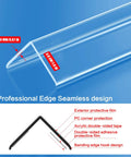 Top Shelf Clear Self Adhesive Wall Corner Protectors Keep Door Frames Cabinets And Baseboards Looking Crisp While Battling Daily Nicks Perfect Diy Project Pick 31.5 By 1.18 Inch clear corner protector design with dimensions labeled.
