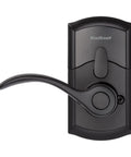 SmartCode 955 Pembroke 10 Button Keypad Electronic Lever With Keyless Entry for busy commercial doors, matte black finish