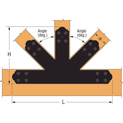 Outdoor Accents APGP1212 Gable Plate Bundle With Fasteners Two Decorative Gable Plates Forty Screws And Forty Washers Included For Solid Easy Exterior Mounts