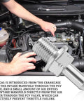 Installing PCV Valve Kit With Gasket Replacement OEM 17130 PND A01 17130 RBB A01 in Honda Acura engine for cleaner emissions.