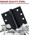 3 Pack Oil Rubbed Bronze 4.5 Inch Heavy Duty Commercial Door Hinges featuring quality steel construction on white background