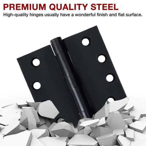 3 Pack Oil Rubbed Bronze 4.5 Inch Heavy Duty Commercial Door Hinges featuring quality steel construction on white background