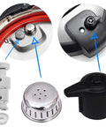 Steam Release Handle Replacement Kit for Instant Pot Duo and Duo Plus Series with float valve and silicone caps