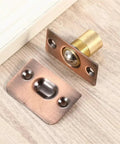 Adjustable Ball Door Catch Set for Cabinets and French Closet Doors, Hidden Retractable Clamping Mechanism Delivers Slick, Secure Closure