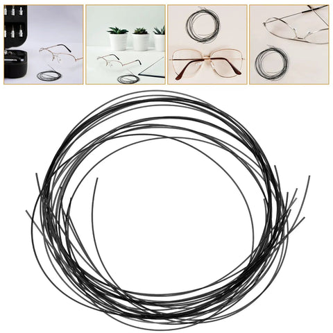 Replaceable Eyeglass Repair Thread Kit for Half-Frame Glasses, Quick Fix Tool, durable nylon thread shown in close-up view.