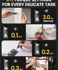 Mini Electric Screwdriver Set With 60 Precision Bits And Four Torque Settings Magnetic Case Repair Tool Kit in use