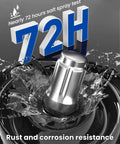 12x1.5 Lug Nuts Six Spline Closed End Chrome Acorn Lug Nuts 1.38 Inch Tall rust resistance test image