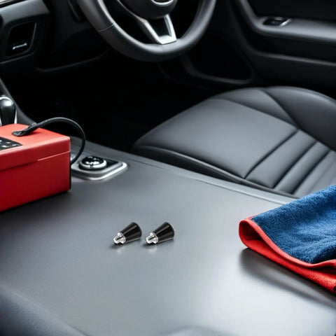 Shop Grade Built Tough Spring Loaded Plunger Pins Heavy Duty Machine Tool Locking Hardware Rock Solid Grip For Precision Fixturing And Workshop Clamping Tasks Durable 4 Piece Steel Set on car dashboard.