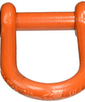 Long Reach Shackle With Painted Screw Pin, 10,000 Lb Working Load Limit, 3/4 Inch, Alloy Steel Heavy Duty For Construction, side view