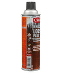 Front view of CRC Knock’er Loose Plus penetrating solvent aerosol can with reddish label, 11.5 oz.