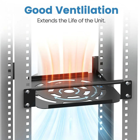 Slick 1U Rack Mount Bracket For Mac Mini M1 And M2 Models showcasing ventilation for effective cooling in server cabinets.