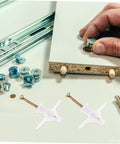 Nylon Expansion Screws Kit For Gypsum Board Drywall Projects Diy Friendly 100-Piece Anchor Set Easy Install For Hanging
