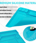 Silicone Soldering Mat With Magnetic Work Pad And 932 F Heat Resistance for electronics repair, showing easy-to-clean surface