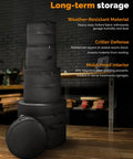 Superior Grade Five Piece Padded Drum Case Set Featuring Hella Heavy Duty Construction For 22 Inch Kick 12 And 13 Inch Rack Toms 16 Inch Floor Tom And Snare Pro Gear stacked drum bags in weather-resistant black fabric.