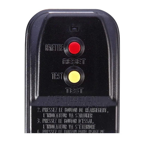 Front view of GFCI Plug For Pressure Washer And Pool Pump No Sweat Auto Reset 15 Amp 120V 3 Prong Outdoor Waterproof Circuit Breaker