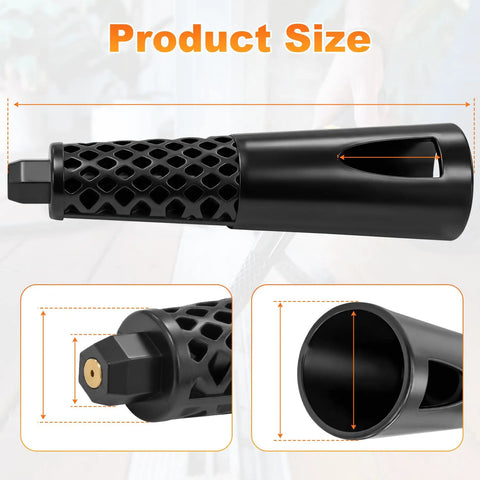 Heavy Duty Steam Jet Nozzle Straight Up Perfect Replacement For McCulloch Models Mc1230 Mc1270, showcasing size and design details.
