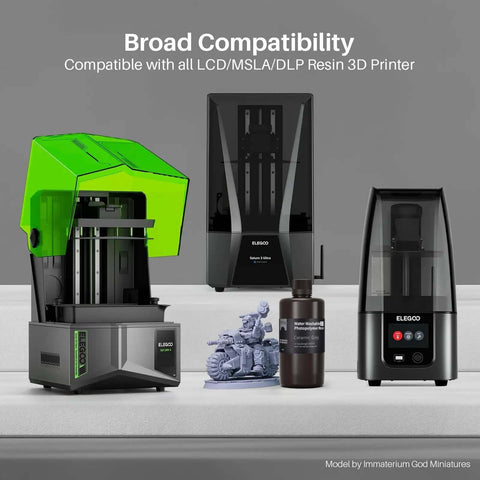 Water Washable Resin 2.0 For 405nm UV Curing, Low Viscosity, Higher Toughness, Black 2Kg with 3D printers and models