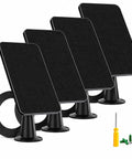 Premium 5 Watt Solar Panel Set To Keep Outdoor Cameras Never Running Dry Featuring Hefty IP65 Rain Proof Housing And Extended Wiring for outdoor use.