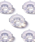 Heavy Duty 16 Gauge Angled Finish Nailer No Mar Rubber Tip Replacement Set Five Piece, clear rubber caps for nail guns.