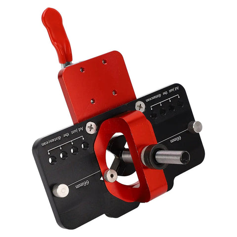 Concealed Hinge Jig With Aluminum Alloy Frame And 35mm Drill Bit No Fuss Quick Install Tool For Precise Hinge Setup On Cabinets And Furniture