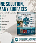 Clear Anti Slip Floor Coating For Concrete And Tile Delivers Legit Traction On Wet Floors Stops Dangerous Skids Hassle Free Roll Formula Grips Brick Masonry And Driveway Surfaces Solid in a one-gallon container.