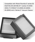 Premium Replacement Filters For iRobot Series I7 I7 Plus J7 E5 E6 E7 I2 I4 I4 Plus I6 Plus shown overlapping