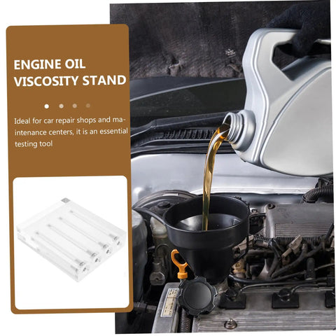 Oil Viscosity Tester Tool For Accurate Engine Oil Quality Check And Auto Maintenance Acrylic Stand Included Durable And User Friendly For Auto Shops And DIY Car Care Enthusiasts, acrylic stand