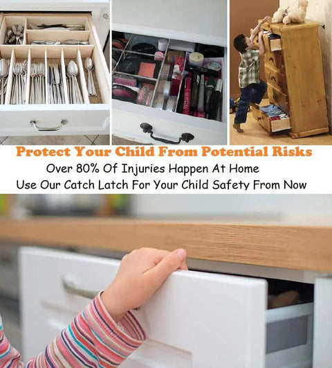 Eight Pack Push To Close Cabinet Latches With Ten Pound Pull For Doors, Drawer Catches in Home Setting