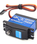 Heavy Duty 35Kg Digital Metal Gear Servo For Rc Cars Aluminum Build Killer Torque Built Tough Rock Solid Steering Response With Lockup Guard And Easy Hookup For 1To8 Scale Buggies, showcasing angle and wiring.