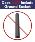 Purple Martin Birdhouse Tri Tel Mounting Pole 12 Foot Telescoping Aluminum Pole image showing no ground socket included
