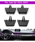 Air Vent Outlet Tab Clip Repair Kit for Audi Q7 2016 2019 black plastic vent paddles for center dash AC vent repair