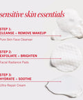Face Faves Skincare Gift Set With Cleanser Exfoliating Pads And Ultra Repair Cream For Travel Friendly Hydration And Radiance Pads And Gentle Everyday Routine Essentials On The Go, featuring cleanser, exfoliating pads, and cream textures.