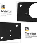 Close-up view of Six Pack Kitchen Cabinet Hinge Repair Plates Kit With Quick Install showing material and edge design.