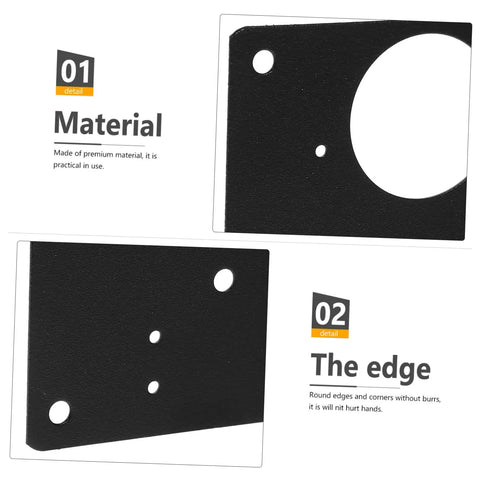 Close-up view of Six Pack Kitchen Cabinet Hinge Repair Plates Kit With Quick Install showing material and edge design.