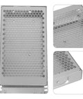 Heavy Duty Switching Power Supply In Aluminum Enclosure, Easy Install, High Efficiency Converter Box For DIY Industrial Projects, Durable Metal Housing, Compact Mounting Case For Reliable Industrial Power, silver vented case
