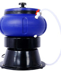 Heavy Duty Metal Parts Tumbler Polisher With 18 Lb Capacity Vibratory Rotary Cleaner For Industrial Finishing And Parts Cleaning