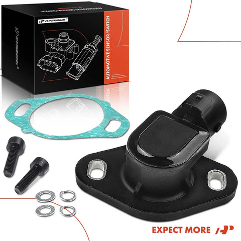 Throttle Position Sensor TPS Replacement That Fits Honda And Acura Cars Easy Plug and Play Upgrade, black plastic sensor with gasket and hardware