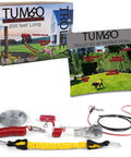 Anti Shock Dog Trolley Runner For Yard And Camping Heavy Duty Dog Gear With 100 Feet 150 Feet And 200 Feet Options Easy One Person Setup Trolley System Zipline For Small And Large Pups packaging and components