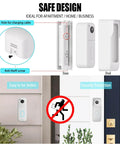 Forty Five Degree Adjustable Doorbell Camera Mount With Weatherproof Cover For Blink Video Doorbell 2025 2nd Gen Two Installation Options No Drill Or Screws White, showing base, shell, and anti-theft screw