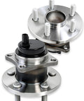 Rear Wheel Bearing Hub Assembly 512403 for 2009-2019 Corolla and 2009-2013 Matrix Base 1.8L, 5 Lug with ABS shown front and side